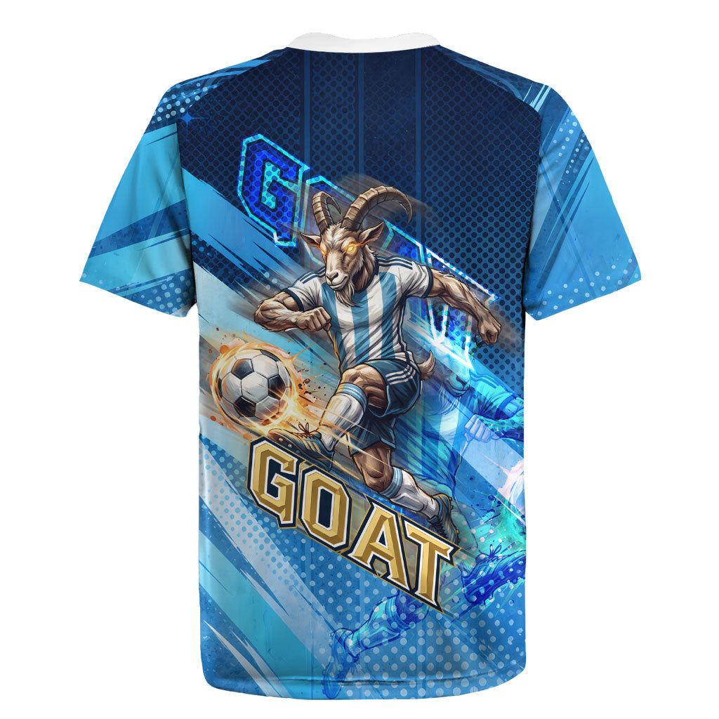 Argentina Football GOAT 10 Pride Rugby Jersey Power of the King - 4 Star Champions Mascot