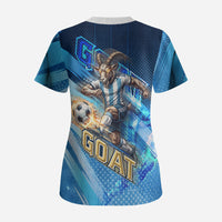 Argentina Football GOAT 10 Pride Scrub Top Power of the King - 4 Star Champions Mascot