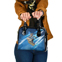 Argentina Football GOAT 10 Pride Shoulder Handbag Power of the King - 4 Star Champions Mascot