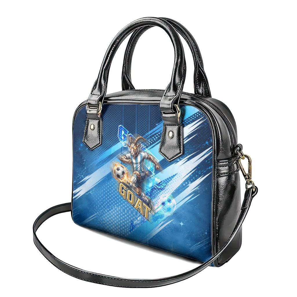 Argentina Football GOAT 10 Pride Shoulder Handbag Power of the King - 4 Star Champions Mascot