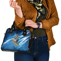 Argentina Football GOAT 10 Pride Shoulder Handbag Power of the King - 4 Star Champions Mascot