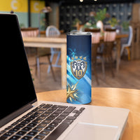 Argentina Football GOAT 10 Pride Skinny Tumbler Power of the King - 4 Star Champions Mascot