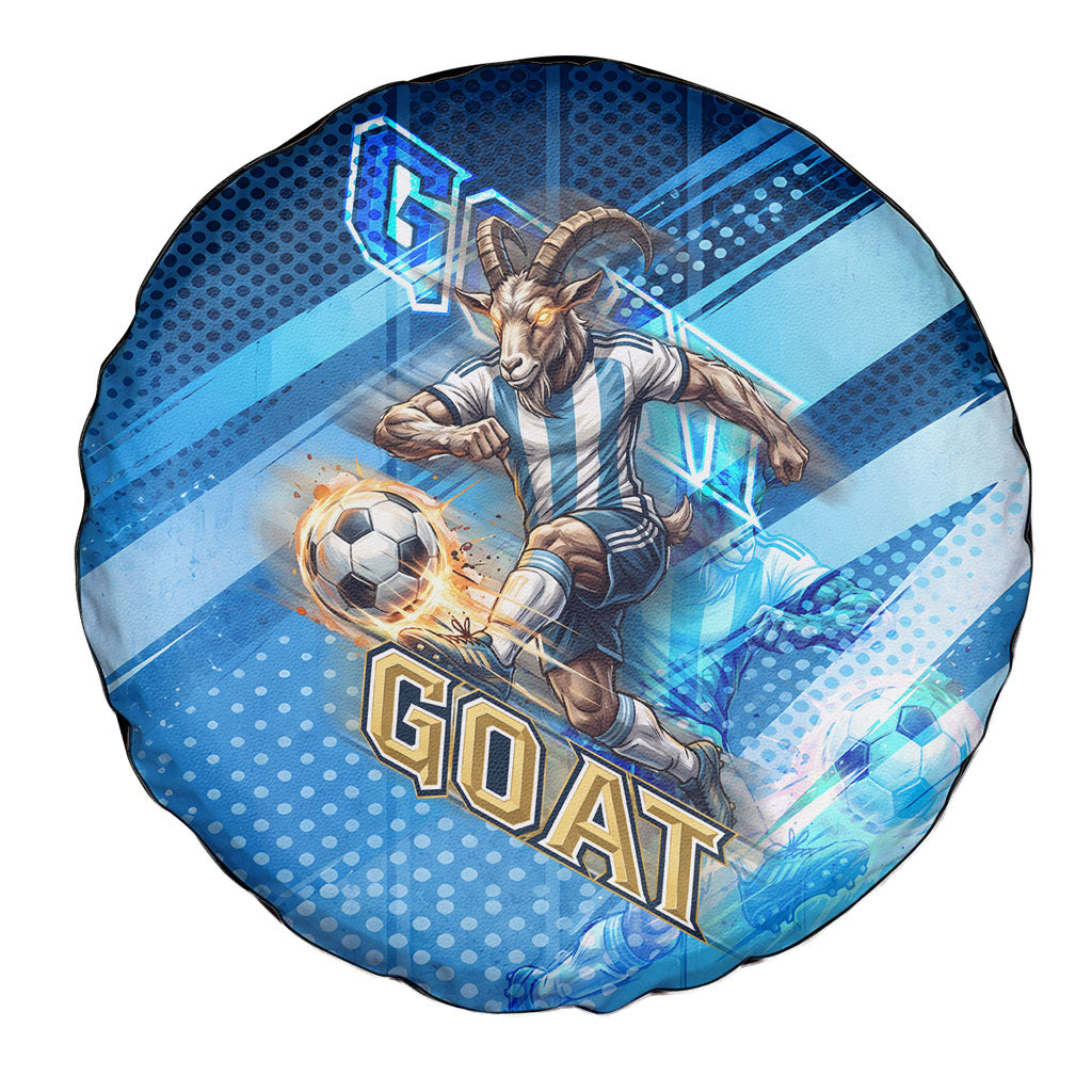 Argentina Football GOAT 10 Pride Spare Tire Cover Power of the King - 4 Star Champions Mascot