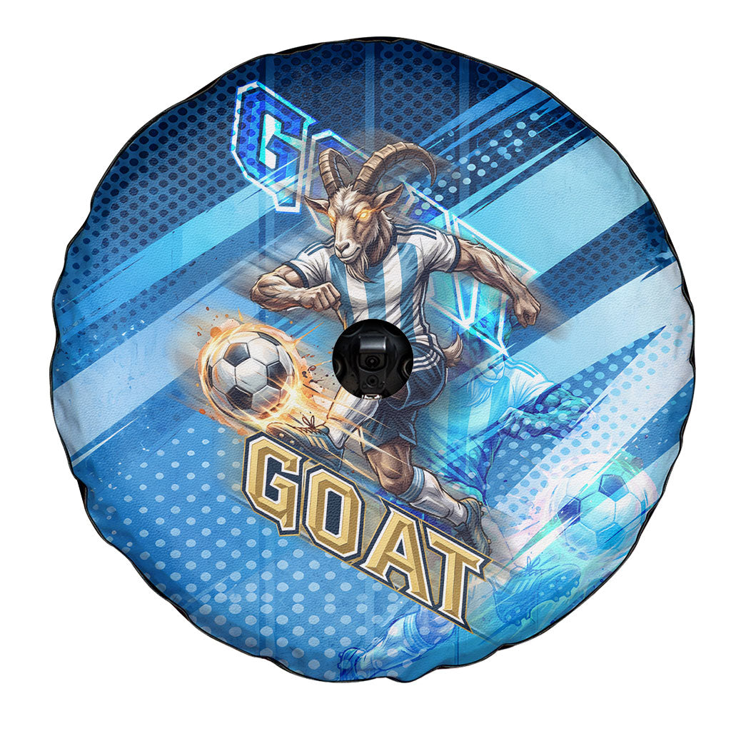 Argentina Football GOAT 10 Pride Spare Tire Cover Power of the King - 4 Star Champions Mascot