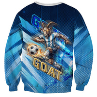 Argentina Football GOAT 10 Pride Sweatshirt Power of the King - 4 Star Champions Mascot