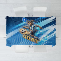 Argentina Football GOAT 10 Pride Tablecloth Power of the King - 4 Star Champions Mascot