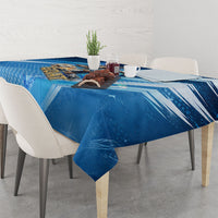 Argentina Football GOAT 10 Pride Tablecloth Power of the King - 4 Star Champions Mascot