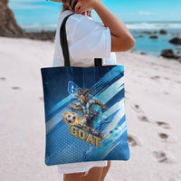 Argentina Football GOAT 10 Pride Tote Bag Power of the King - 4 Star Champions Mascot