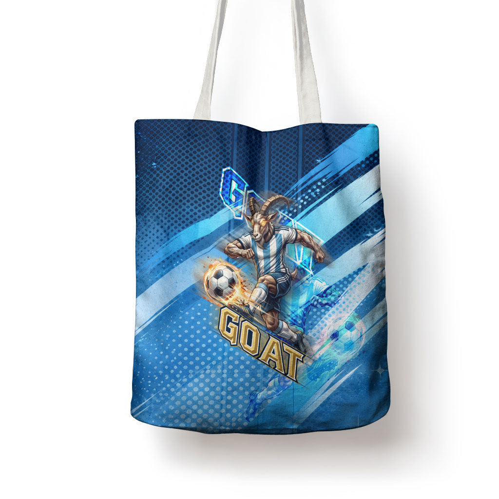 Argentina Football GOAT 10 Pride Tote Bag Power of the King - 4 Star Champions Mascot