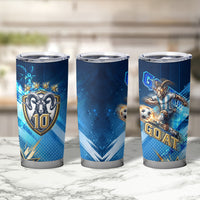 Argentina Football GOAT 10 Pride Tumbler Cup Power of the King - 4 Star Champions Mascot