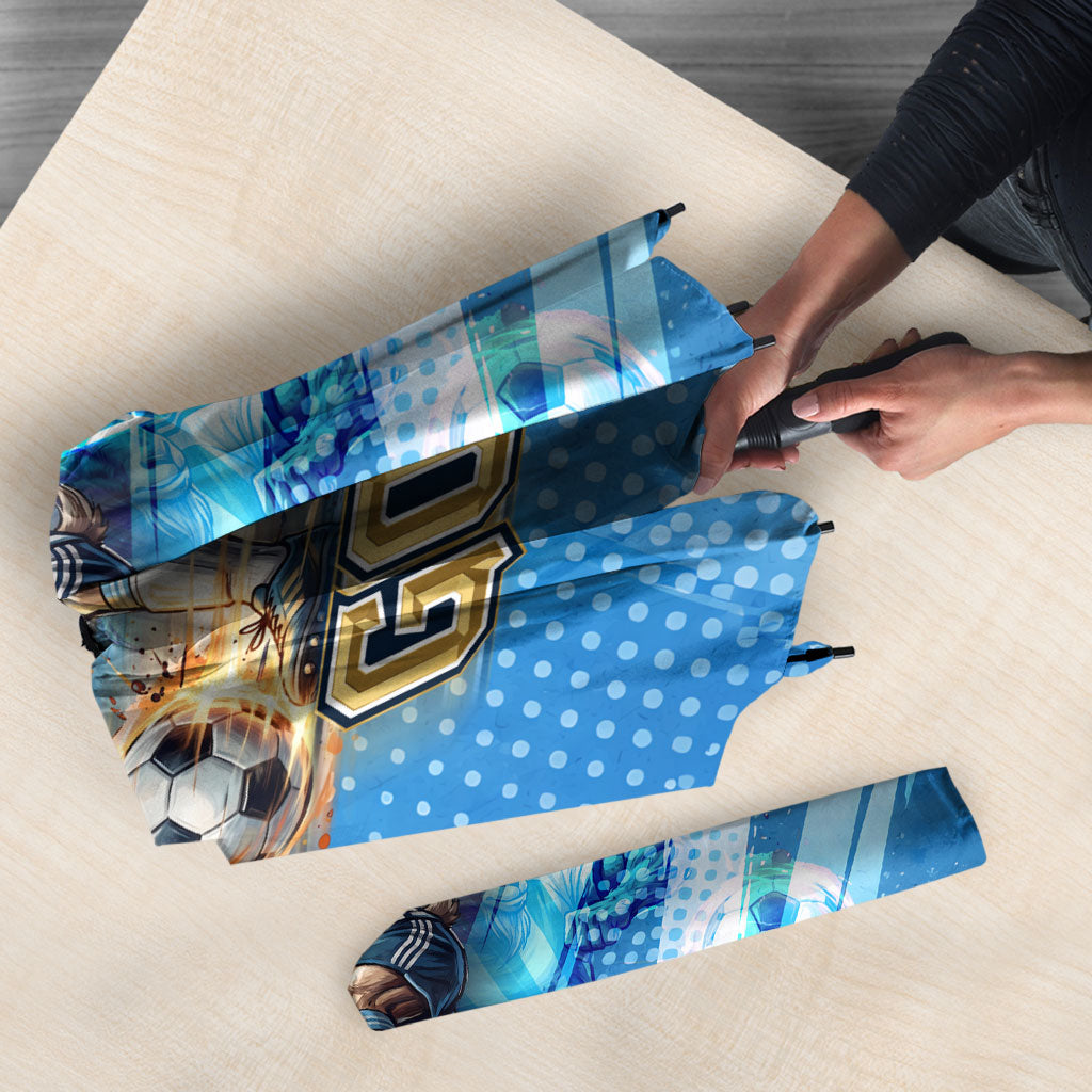 Argentina Football GOAT 10 Pride Umbrella Power of the King - 4 Star Champions Mascot
