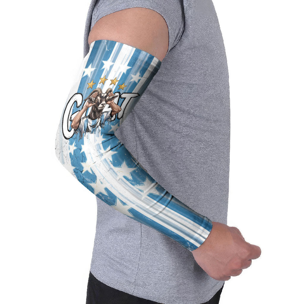 Argentina Football GOAT Arm Sleeves Four Times World Champions
