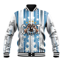 Argentina Football GOAT Baseball Jacket Four Times World Champions
