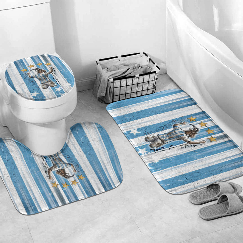 Argentina Football GOAT Bathroom Set Four Times World Champions