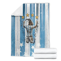 Argentina Football GOAT Blanket Four Times World Champions