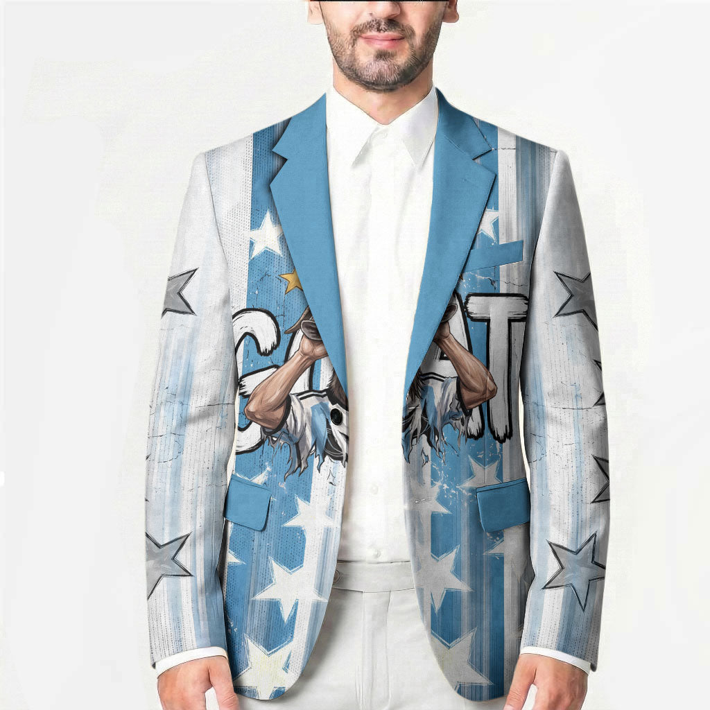 Argentina Football GOAT Blazer Four Times World Champions