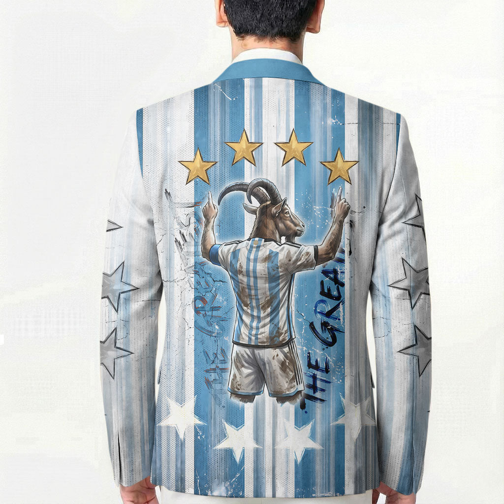 Argentina Football GOAT Blazer Four Times World Champions