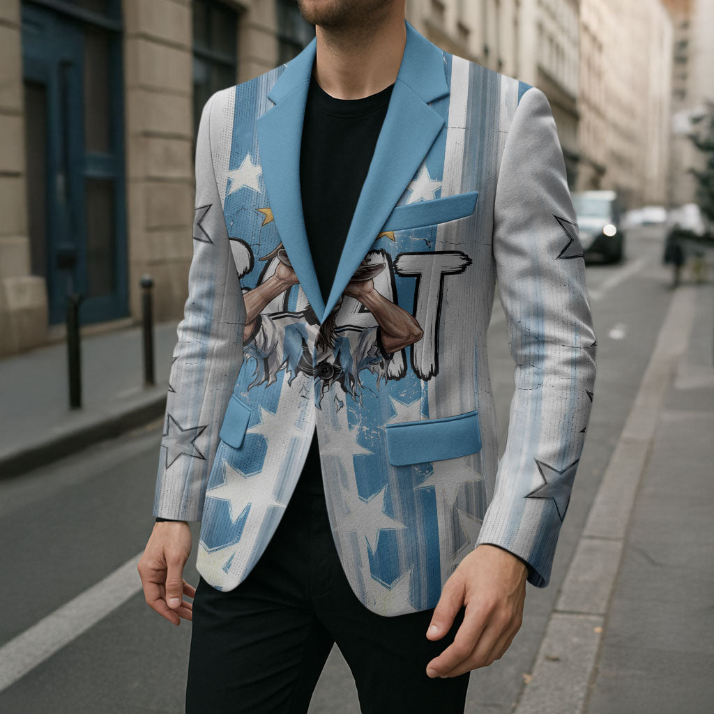 Argentina Football GOAT Blazer Four Times World Champions