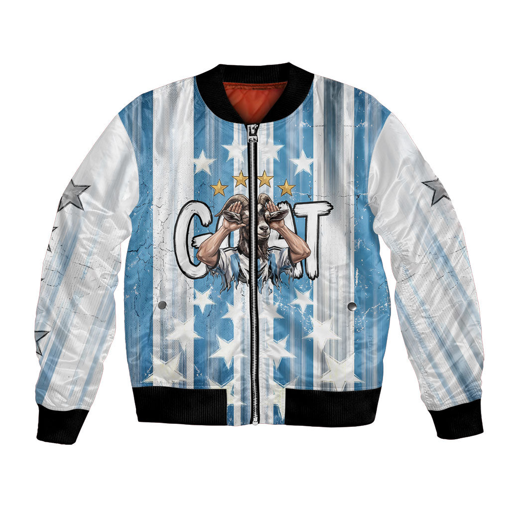 Argentina Football GOAT Bomber Jacket Four Times World Champions