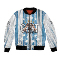 Argentina Football GOAT Bomber Jacket Four Times World Champions