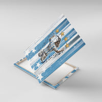 Argentina Football GOAT Canvas Wall Art Four Times World Champions