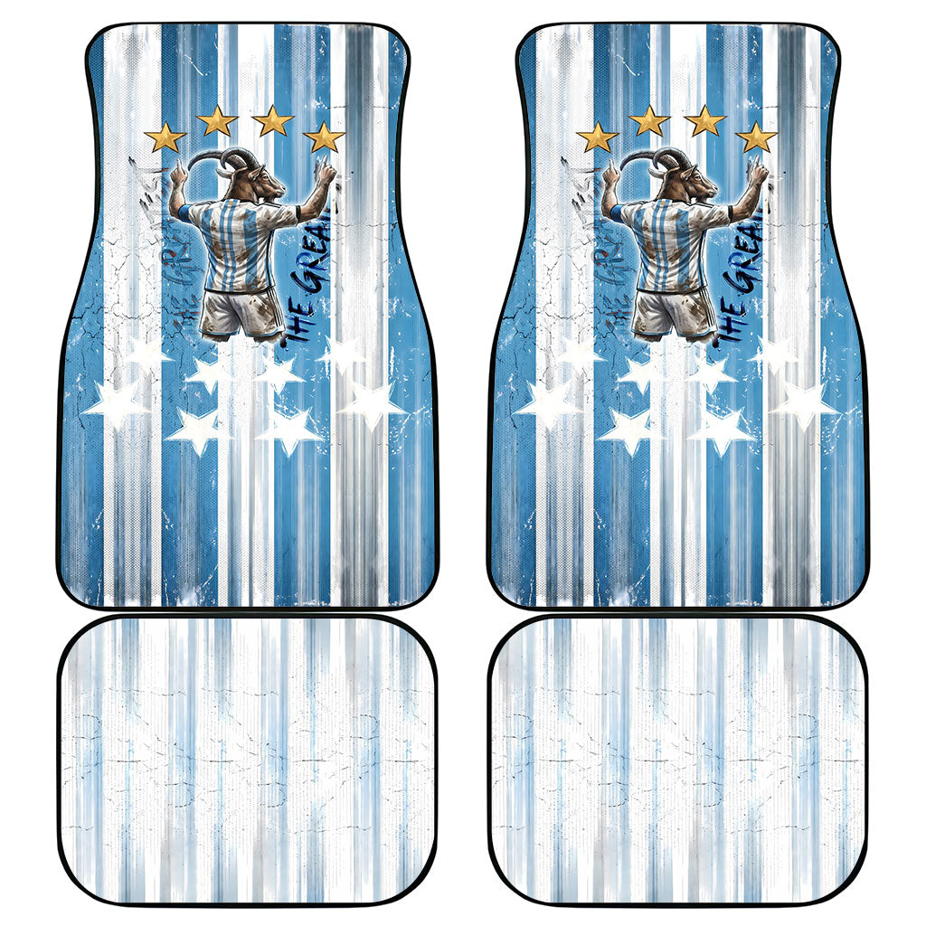 Argentina Football GOAT Car Mats Four Times World Champions