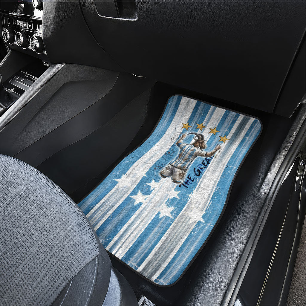 Argentina Football GOAT Car Mats Four Times World Champions