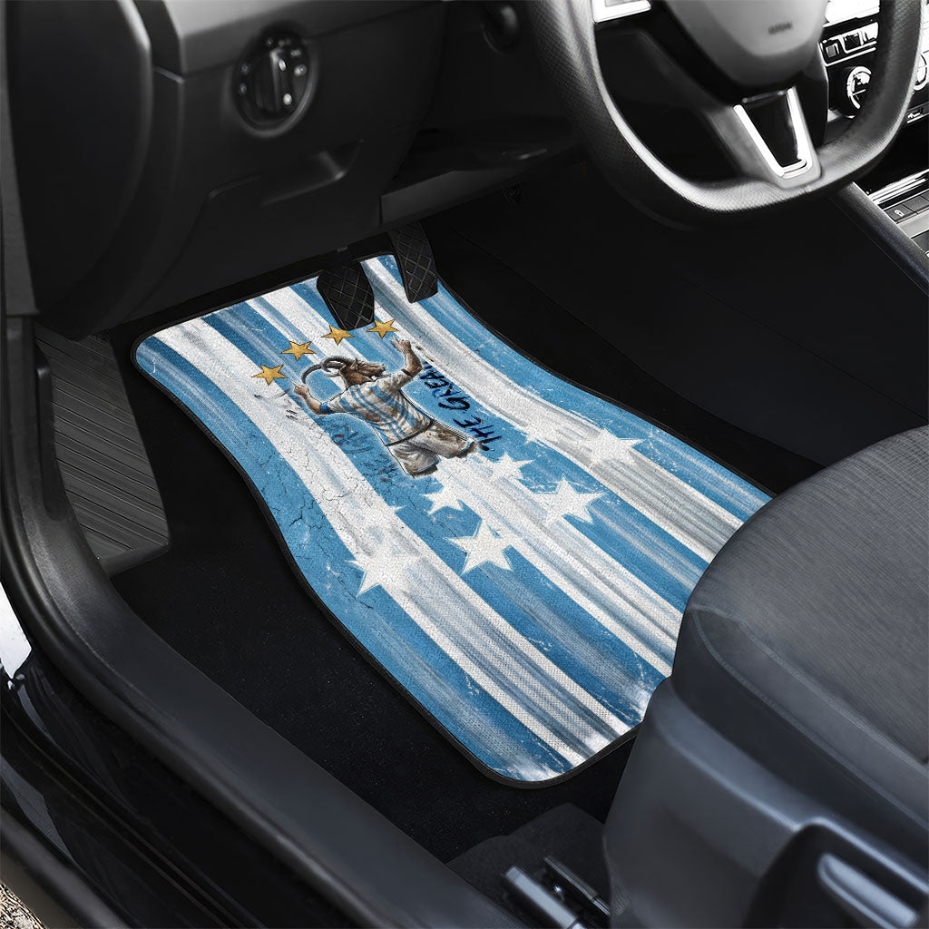Argentina Football GOAT Car Mats Four Times World Champions