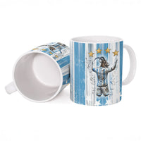 Argentina Football GOAT Ceramic Mug Four Times World Champions