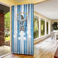 Argentina Football GOAT Door Cover Four Times World Champions
