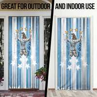 Argentina Football GOAT Door Cover Four Times World Champions