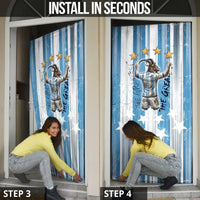 Argentina Football GOAT Door Cover Four Times World Champions
