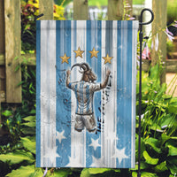 Argentina Football GOAT Garden Flag Four Times World Champions