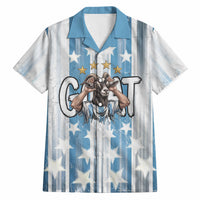 Argentina Football GOAT Hawaiian Shirt Four Times World Champions