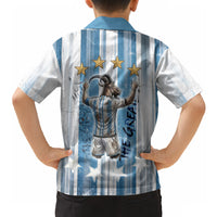 Argentina Football GOAT Hawaiian Shirt Four Times World Champions