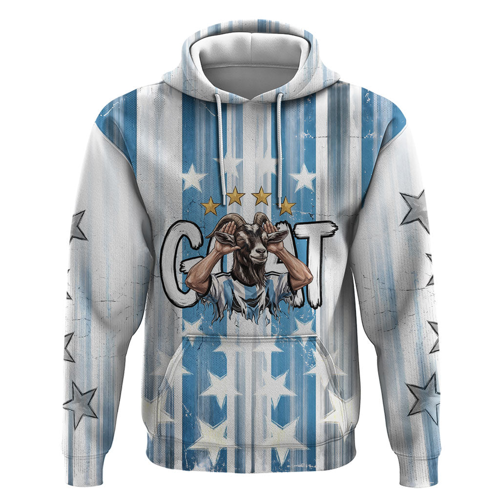 Argentina Football GOAT Hoodie Four Times World Champions