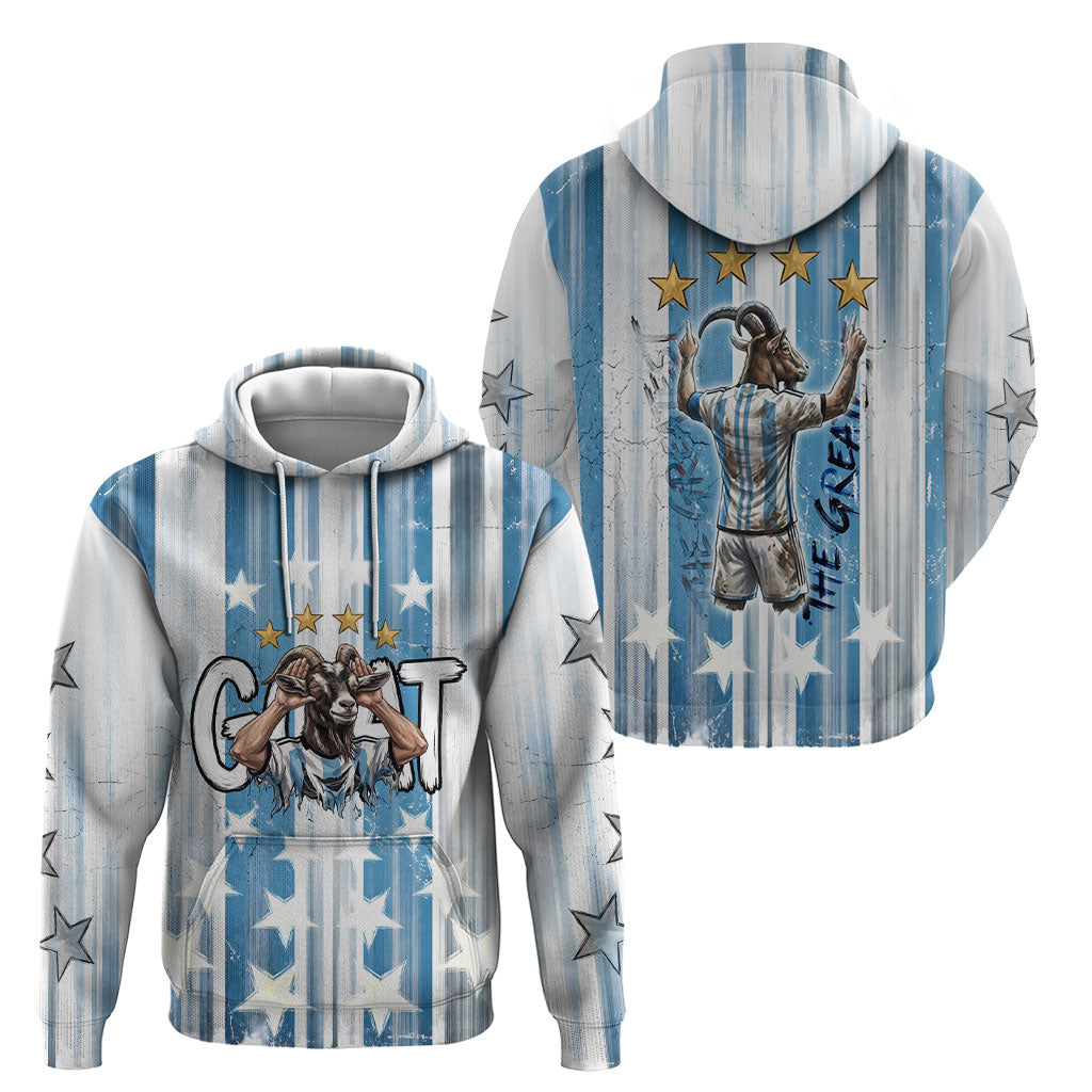 Argentina Football GOAT Hoodie Four Times World Champions