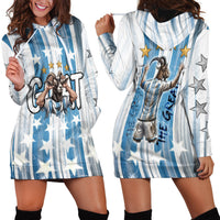 Argentina Football GOAT Hoodie Dress Four Times World Champions