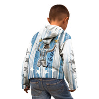 Argentina Football GOAT Kid Hoodie Four Times World Champions