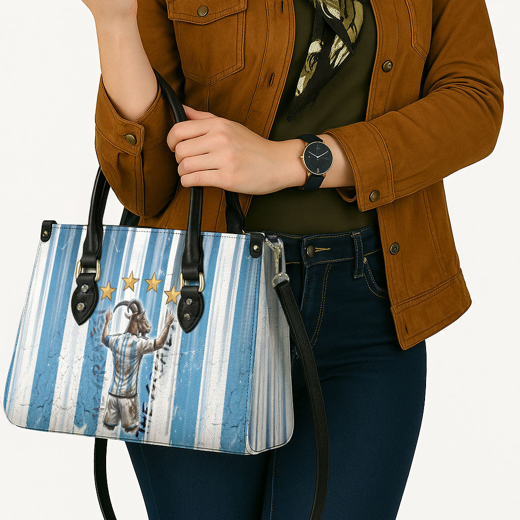 Argentina Football GOAT Leather Bag Four Times World Champions