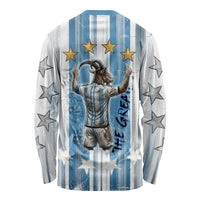 Argentina Football GOAT Long Sleeve Shirt Four Times World Champions