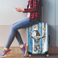 Argentina Football GOAT Luggage Cover Four Times World Champions