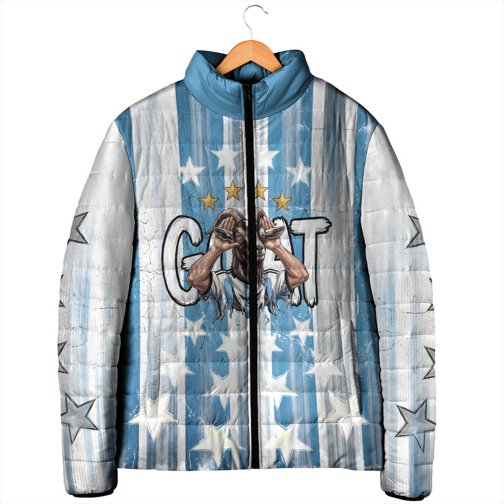 Argentina Football GOAT Padded Jacket Four Times World Champions
