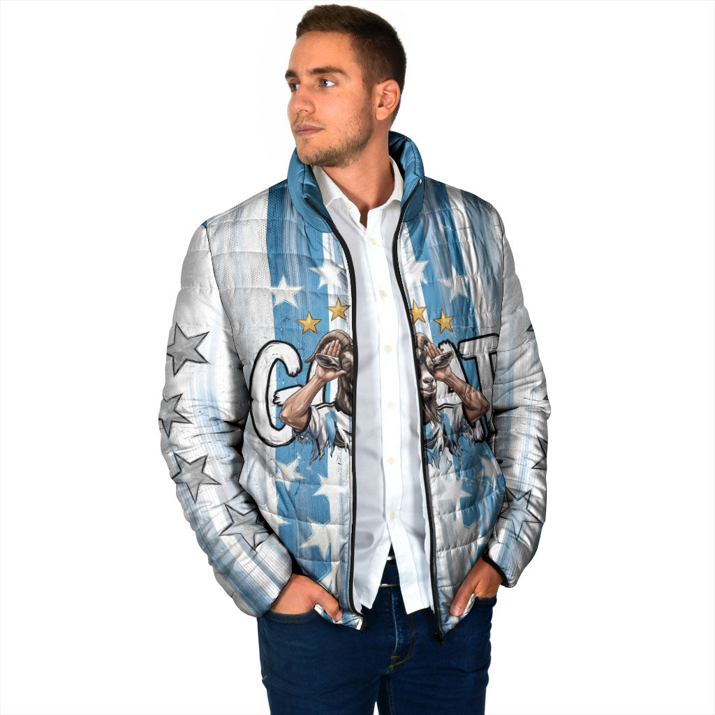 Argentina Football GOAT Padded Jacket Four Times World Champions