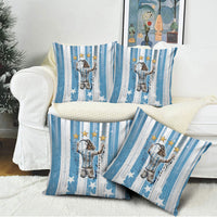 Argentina Football GOAT Pillow Cover Four Times World Champions