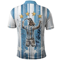 Argentina Football GOAT Polo Shirt Four Times World Champions