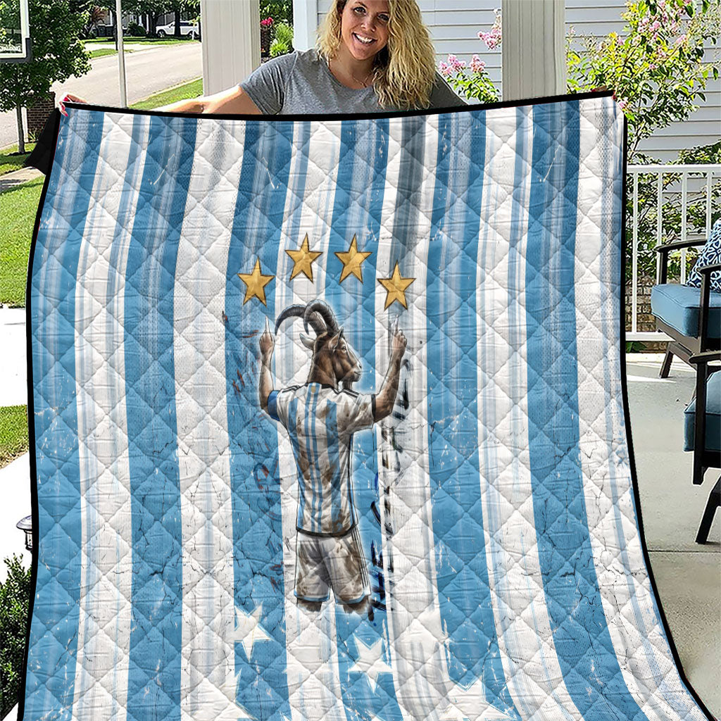 Argentina Football GOAT Quilt Four Times World Champions