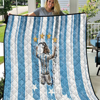 Argentina Football GOAT Quilt Four Times World Champions