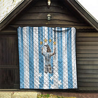 Argentina Football GOAT Quilt Four Times World Champions