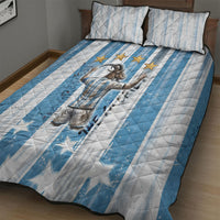 Argentina Football GOAT Quilt Bed Set Four Times World Champions